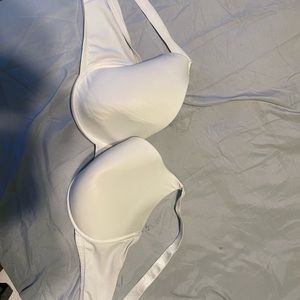 plain white bra